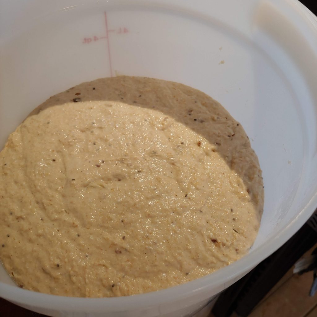 No Knead dough after first rise