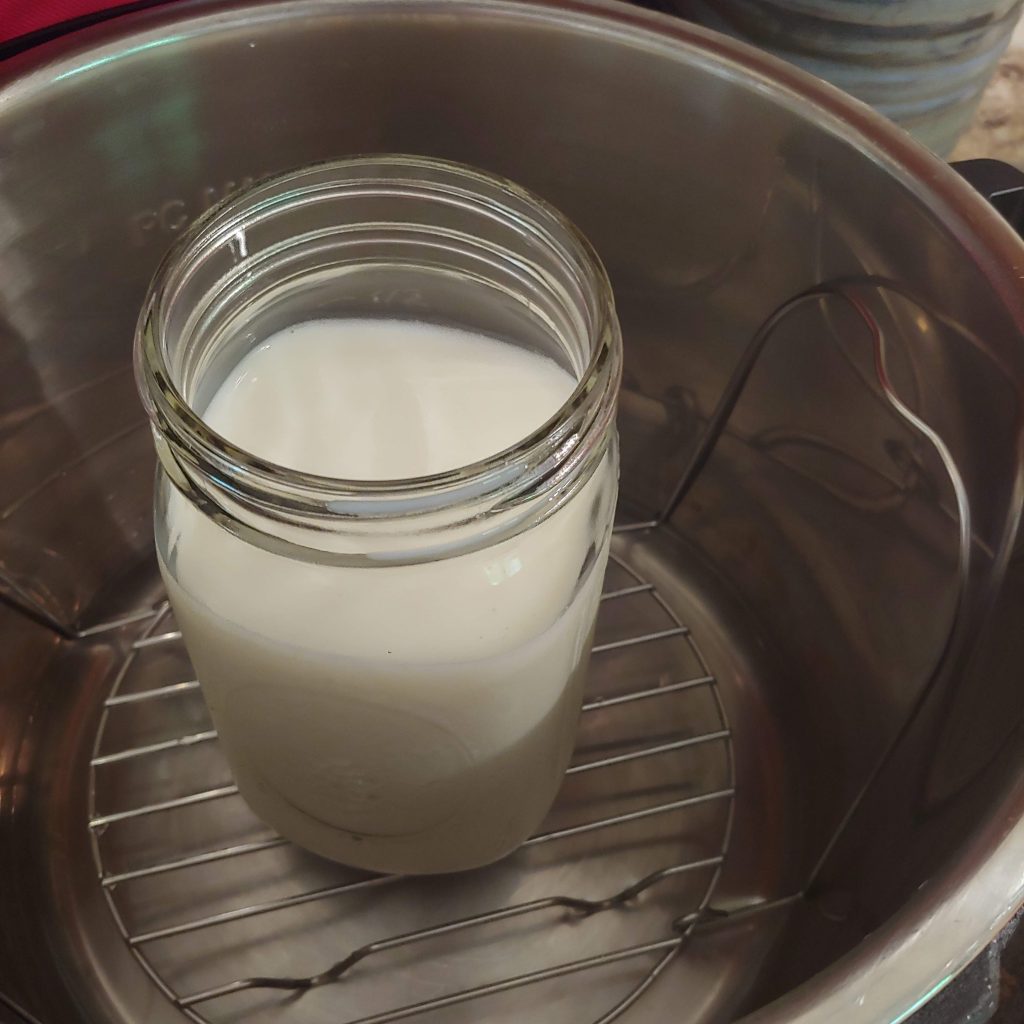 warming milk in an instant pot