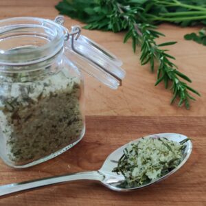 How to Make Seasoned Salt with Fresh Herbs 8 seasoned salt in a jar