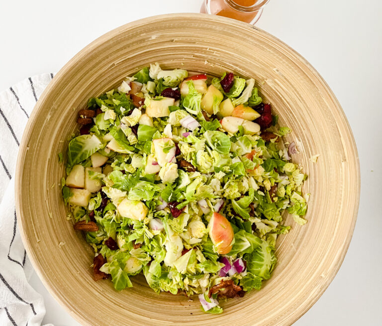 Brussels Sprout Salad With Maple Vinaigrette