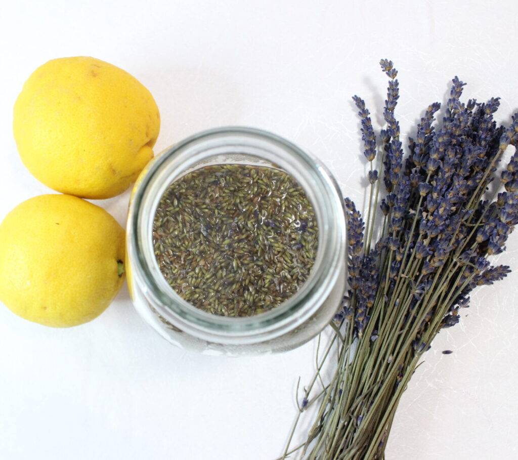 ingredients for lavender lemonade