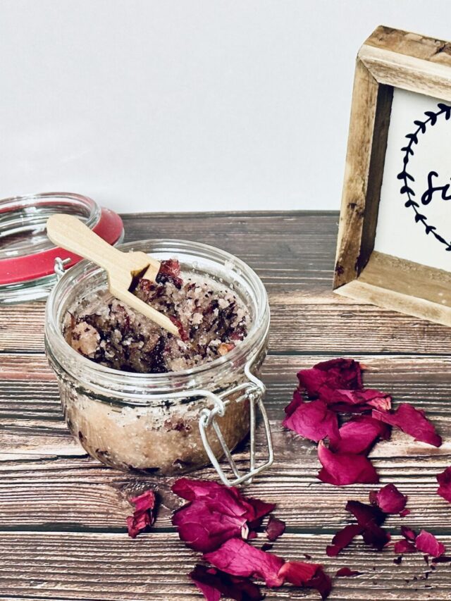 Homemade Rose Petal Body Scrub Homestead HowTo