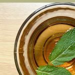 fresh garden mint tea