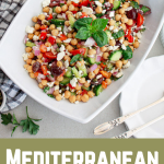 Colorful Mediterranean Chickpea Salad Recipe Pin