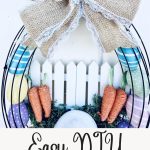 Easy DIY Easter Egg Bunny Wreath