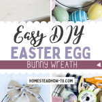 Easy DIY Easter Egg Bunny Wreath