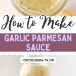 How to Make Garlic Parmesan Sauce