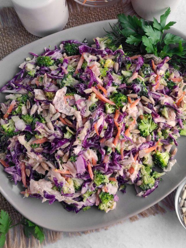 broccoli cole slaw salad