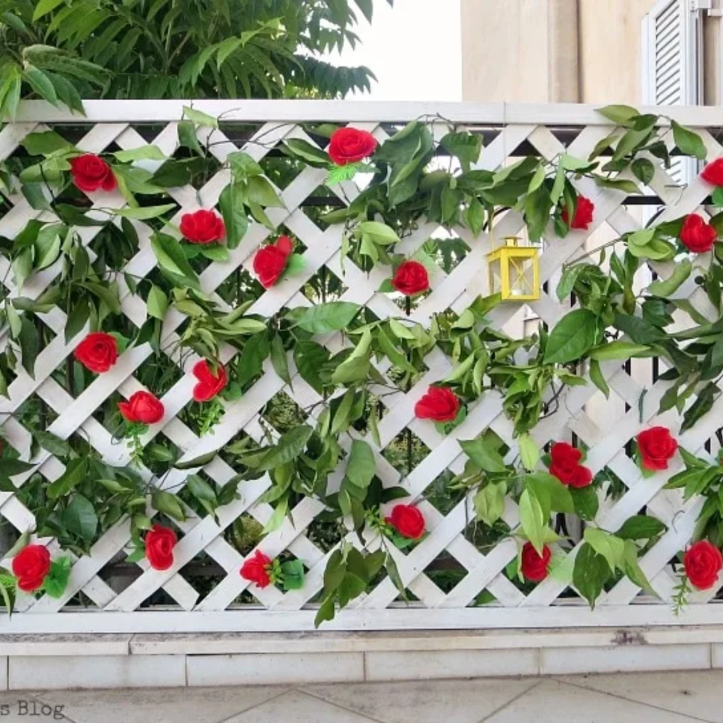 9 DIY Trellis Designs to Spruce Up Your Garden 3 Colorful Fence with flowers
