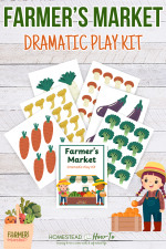 Farmer’s Market Dramatic Play Kit (Free Printable)