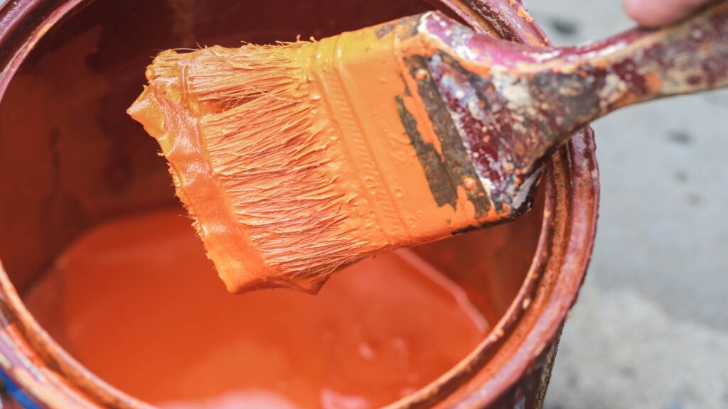 14 Things You Should Never Store in the Basement 6 old paint and paintbrush