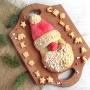 How to Make a Christmas Gnome Brioche Bun 10 gnome christmas sweet brioche bun