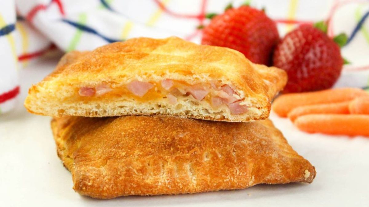 22 Recipes That Start with a Can of Crescent Rolls 4 Air Fryer Hot Pockets with Ham and Cheese