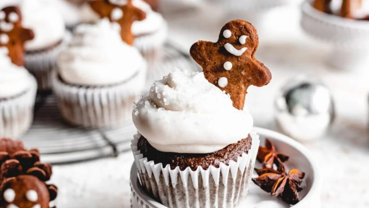 A Sweet Lineup of the Best Cupcake Recipes You’ll Ever Bake 4 Vegan Gingerbread Cupcakes with Dairy Free Cream Cheese Frosting