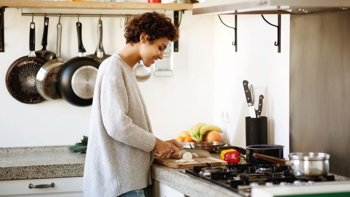 16 Hacks to Help You Use Every Bit of Fresh Produce Before It Goes Bad 2 woman cooking in kitchen countertop