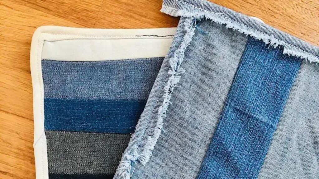Denim potholder