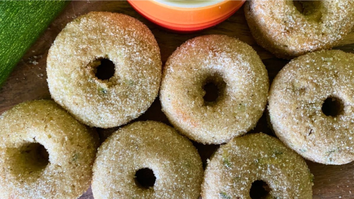 Baked Cinnamon Sugar Zucchini Donuts