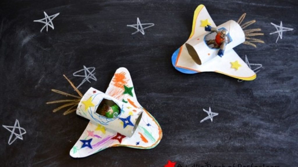 Cardboard Tube Space Shuttles