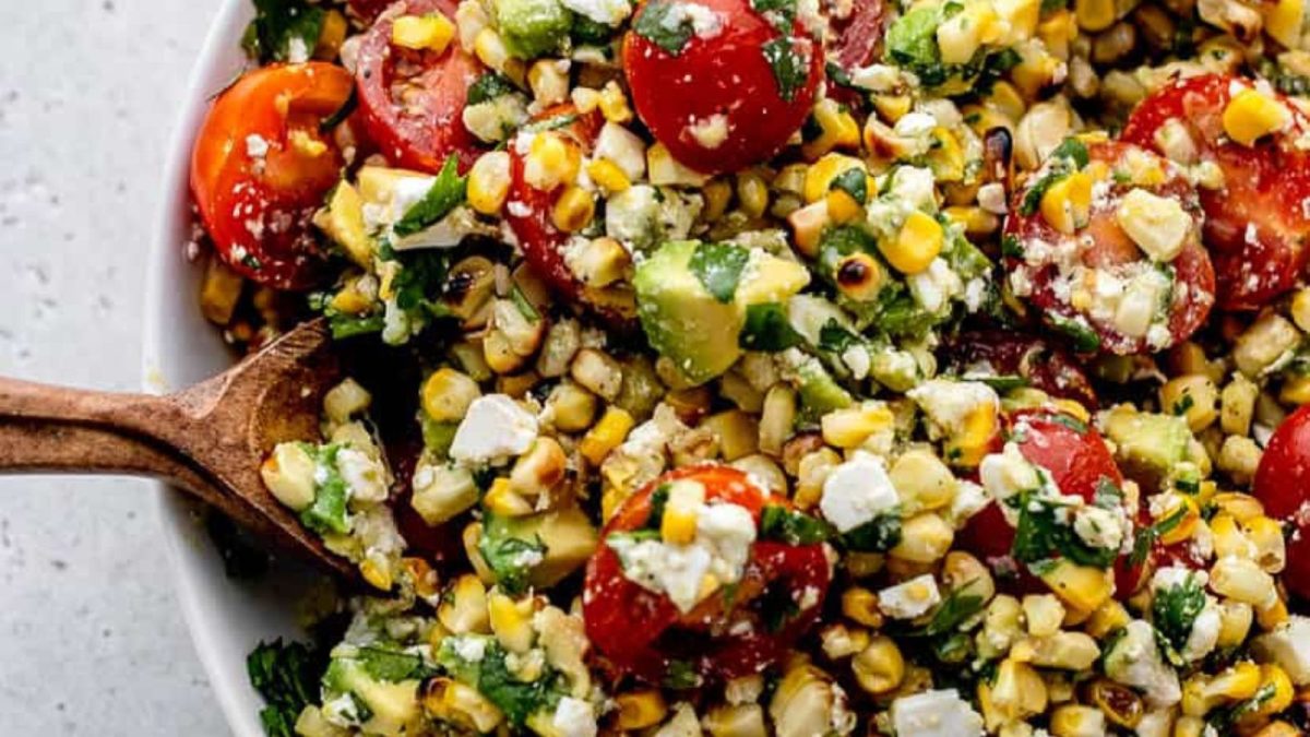 26 Fresh Corn Recipes You'll Wish You Tried Sooner 1 Grilled Corn Avocado Salad with Cilantro Lime Dressing