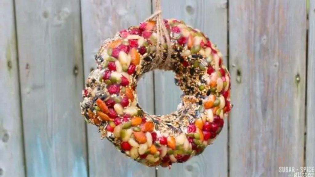 14 Homemade Bird Feeders to Fill Your Garden With Beautiful Birds 12 Kid-Made Bird Feeder Wreath