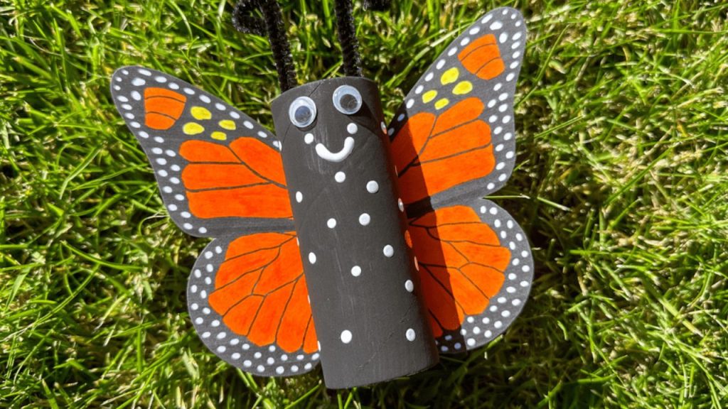 Monarch Butterfly Toilet Roll Craft