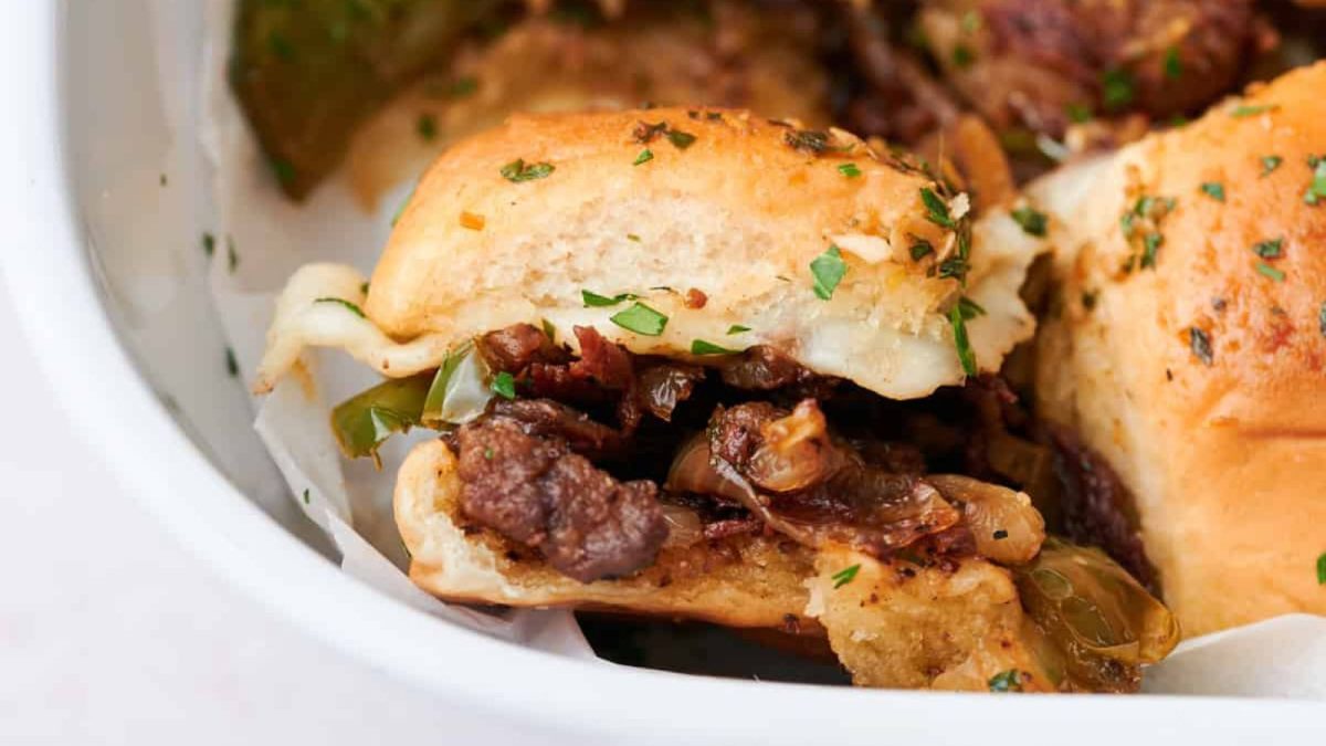 19 Crowd-Pleasing Slider Recipes Perfect for Game Day 6 Philly Cheesesteak Sliders