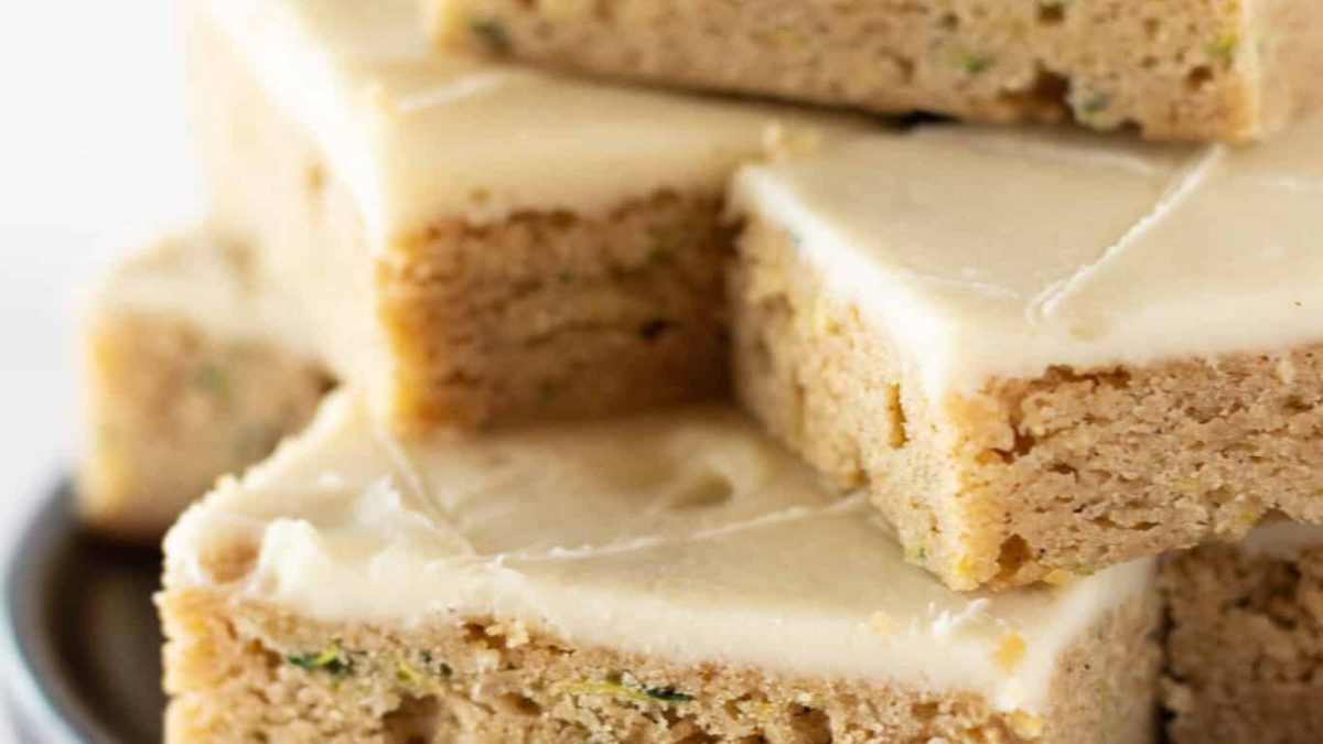 Zucchini Bars Recipe with Cream Cheese Frosting