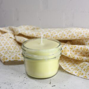 homemade natural candle