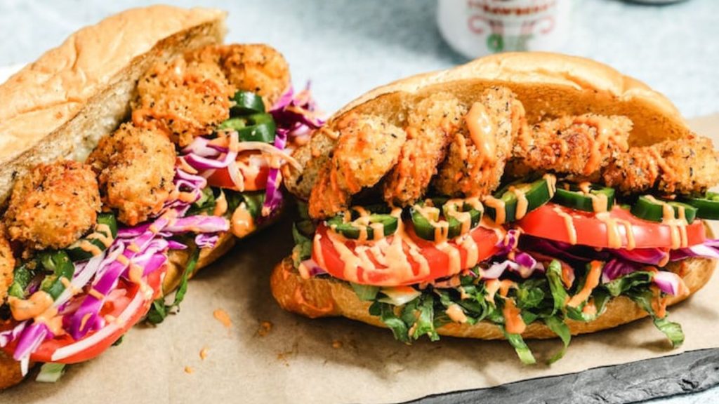 25 Gourmet Sandwiches Perfect for Your Next Lunch Break 18 two completed shrimp po boy sandwiches