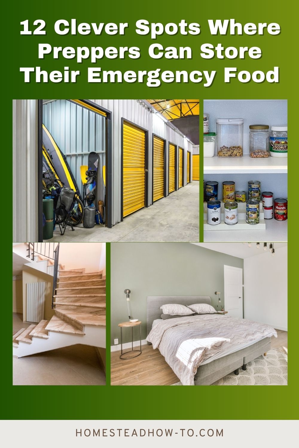 12 Clever Spots Where Preppers Can Store Their Emergency Food
