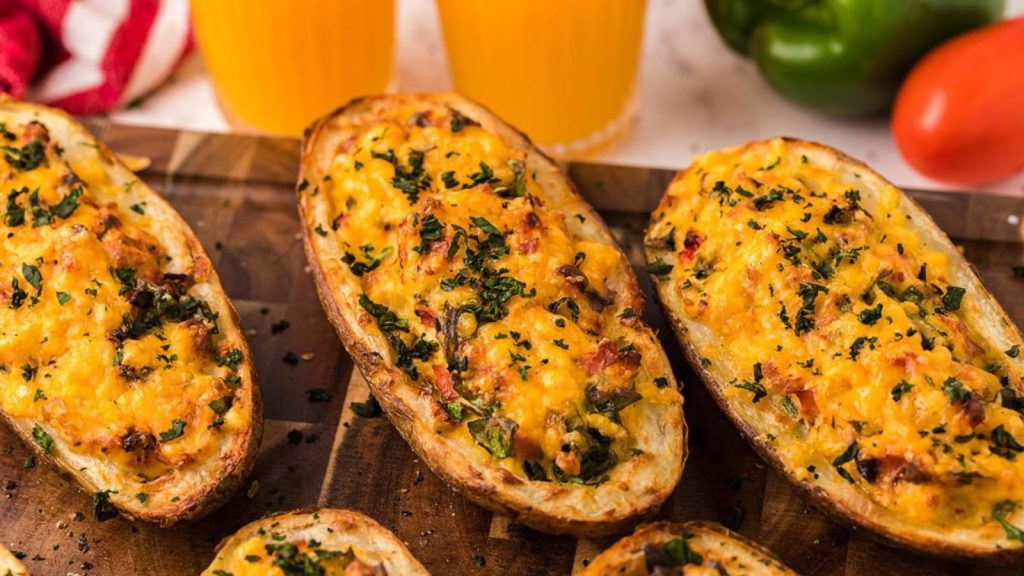 33 Air Fryer Breakfast Ideas That Make Mornings Easier 16 Air Fryer Twice Baked Breakfast Potatoes