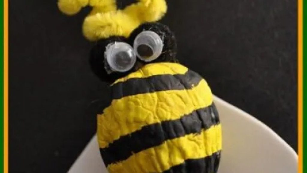 23 Super Cute Bumble Bee Crafts to Share Your Love for These Pollinators 14 Bumble Bee Craft With Walnuts