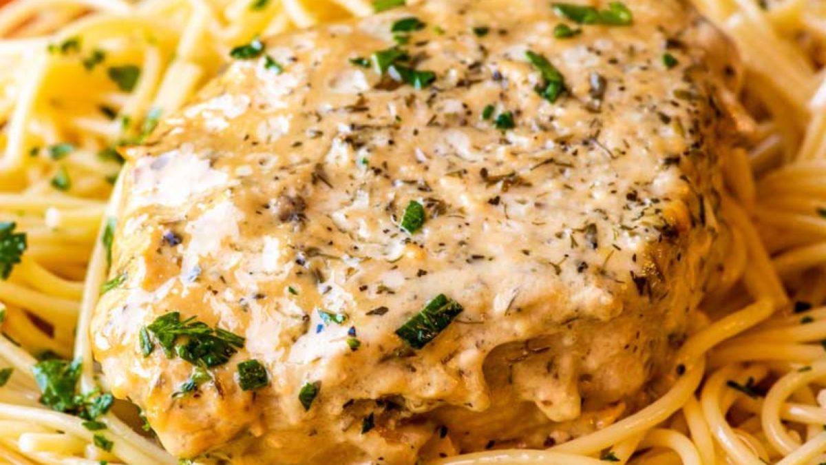 16 Easy Meals That Start with a Can of Cream of Mushroom Soup 4 Crack Pot Ranch Pork Chops