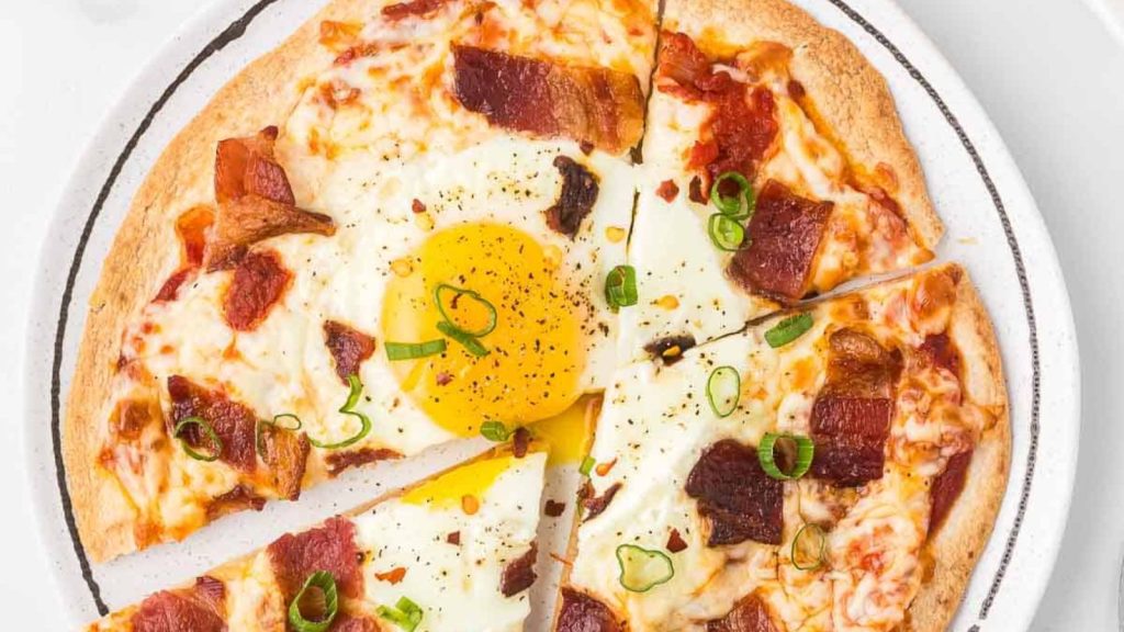 33 Air Fryer Breakfast Ideas That Make Mornings Easier 20 Easy Breakfast Tortilla Pizza with Egg