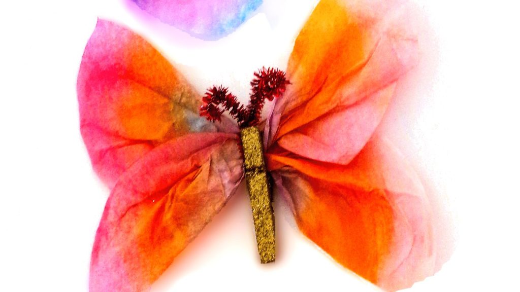 Flutter into Spring with These 23 Whimsical Butterfly Crafts 2 Easy Colorful Coffee Filter Butterfly Craft