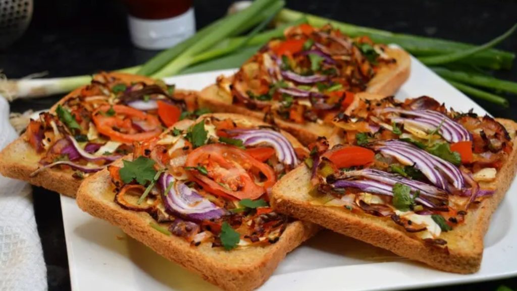 33 Air Fryer Breakfast Ideas That Make Mornings Easier 15 White Cabbage Onion Open Toast Sandwich