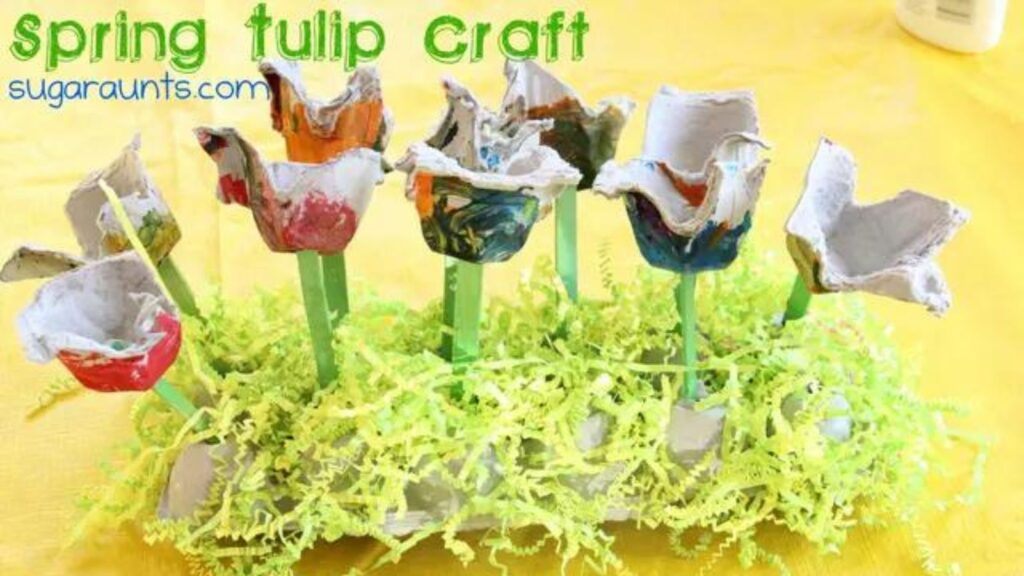 Egg Prices Are Up, But These 14 Egg Carton Crafts Won’t Cost You a Thing 14 Egg carton tulip craft