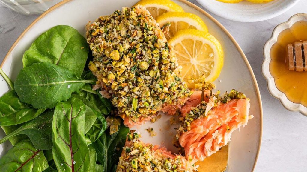 26 Salmon Recipes You Won’t Get Enough Of 2 pistachio salmon