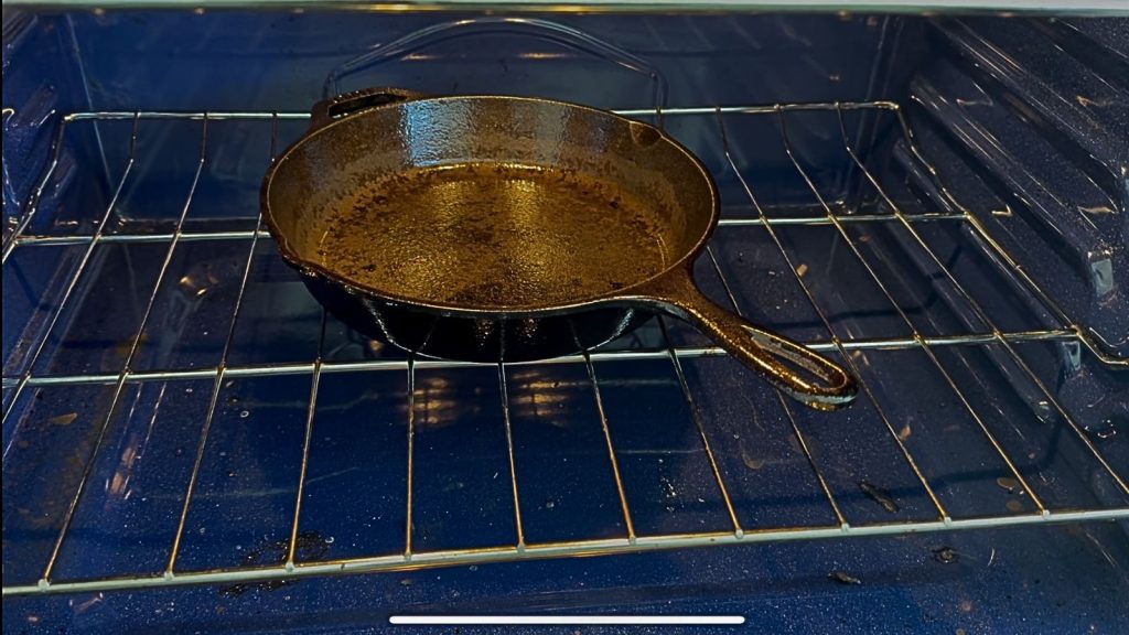 Rusted Cast Iron Skillet? Here’s The Secret To Restoring It 8 cast iron in oven 1
