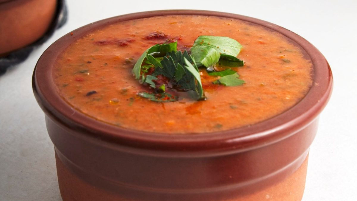 28 of Grandma’s Best Homemade Soups 5 roasted red pepper gazpacho soup
