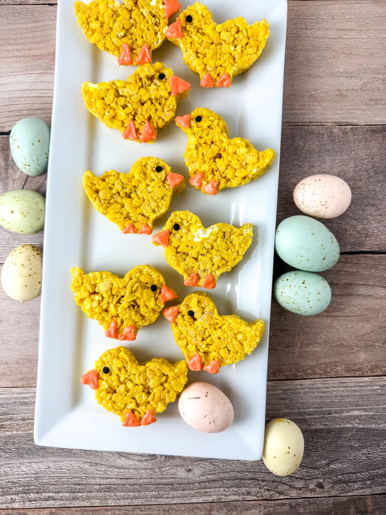 Lemon Chicks Rice Krispies Treats