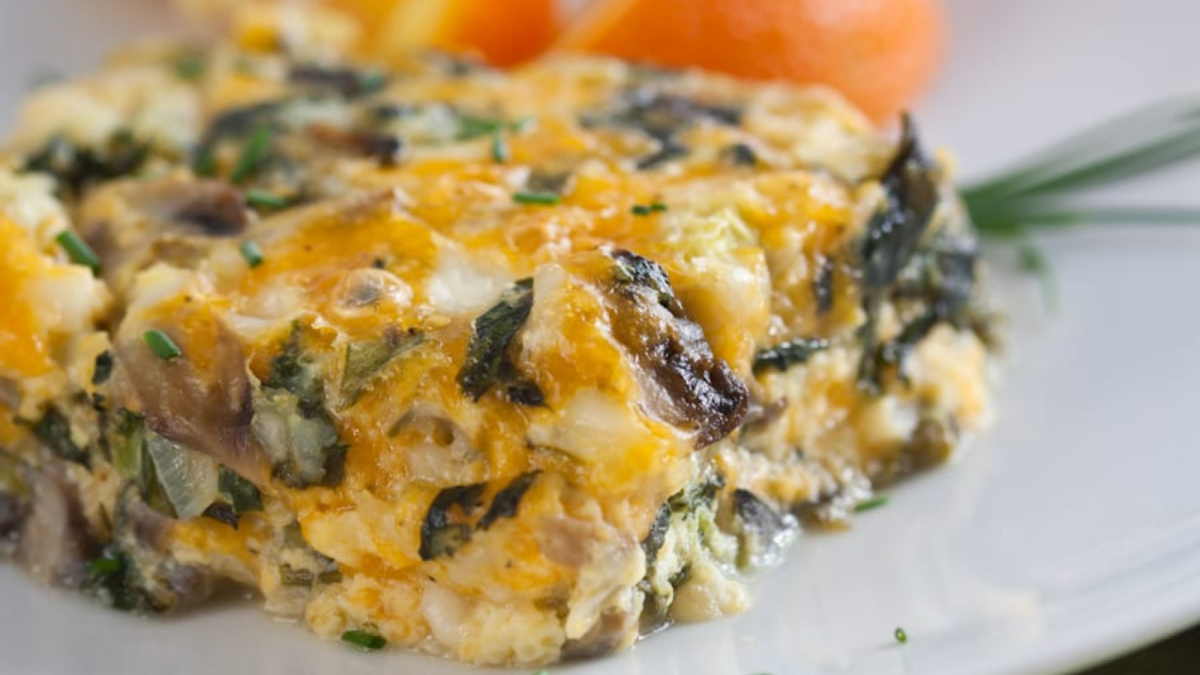 23 Breakfast Casseroles That Make Mornings Easier 25 Cheesy Mushroom Spinach Egg Casserole
