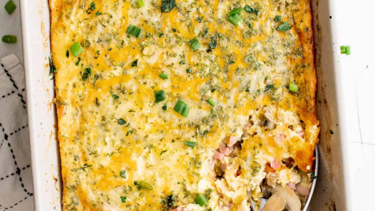 23 Breakfast Casseroles That Make Mornings Easier 14 Ham Egg and Cheese Casserole