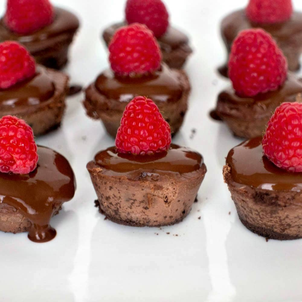 26 Rich Chocolate Recipes You Have to Try 25 Mini Chocolate Cheesecake With Raspberries