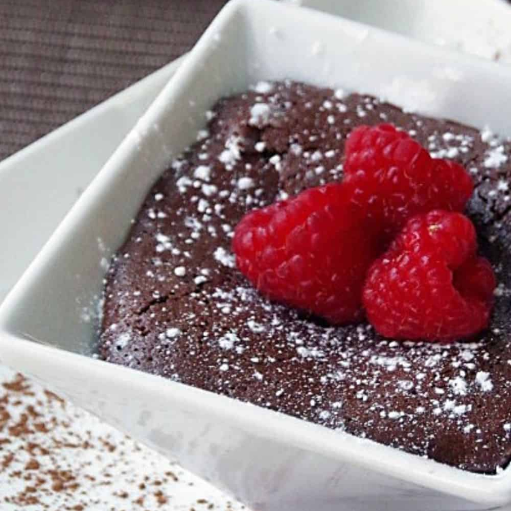 26 Rich Chocolate Recipes You Have to Try 17 Molten Chocolate Cake with Fresh Raspberries