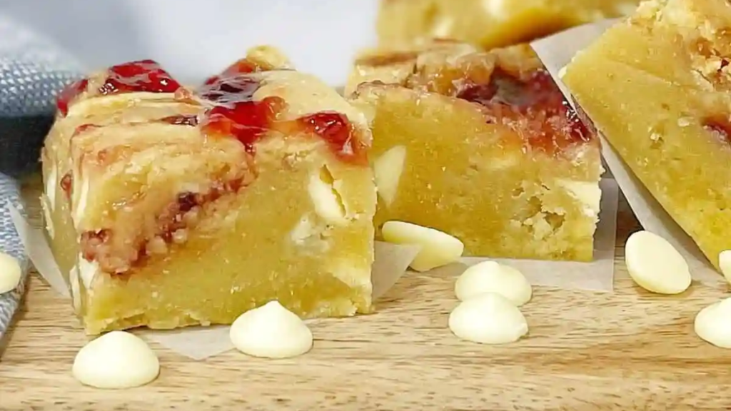 20 Blondies That Are Just as Good as Brownies—If Not Better 16 34. White Chocolate and Raspberry Blondies
