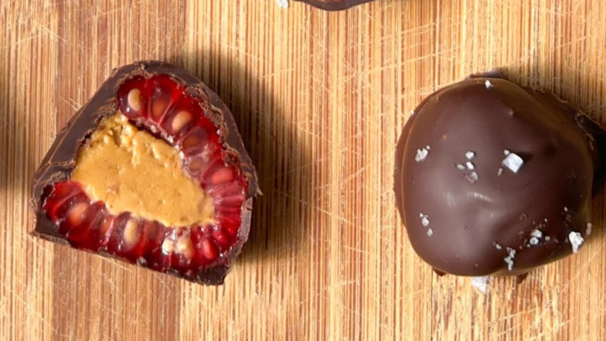 22 Raspberry Desserts That Are Bursting with Flavor 19 Chocolate Covered Raspberries with Peanut Butter