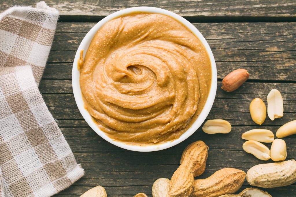 14 Foods You Can Keep Long After the Expiry Date 6 Creamy peanut butter and peanuts. Spreads peanut butter in the bowl.