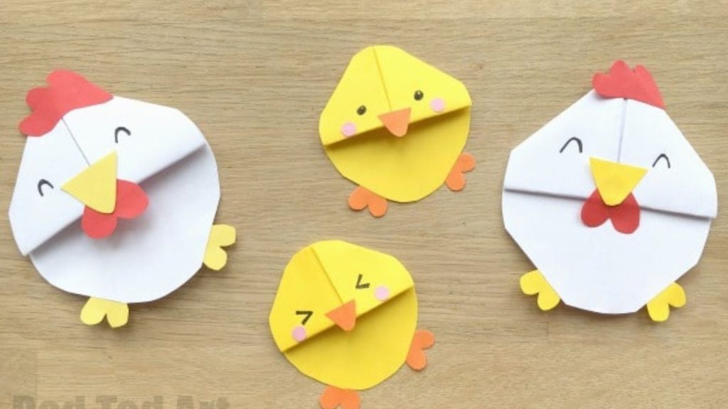 14 Fun Chicken Crafts to Make With Kids 6 Easter Chick Bookmark Design