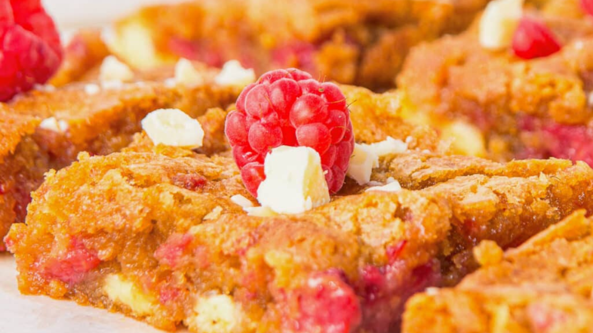 22 Raspberry Desserts That Are Bursting with Flavor 21 Raspberry White Chocolate Brownies